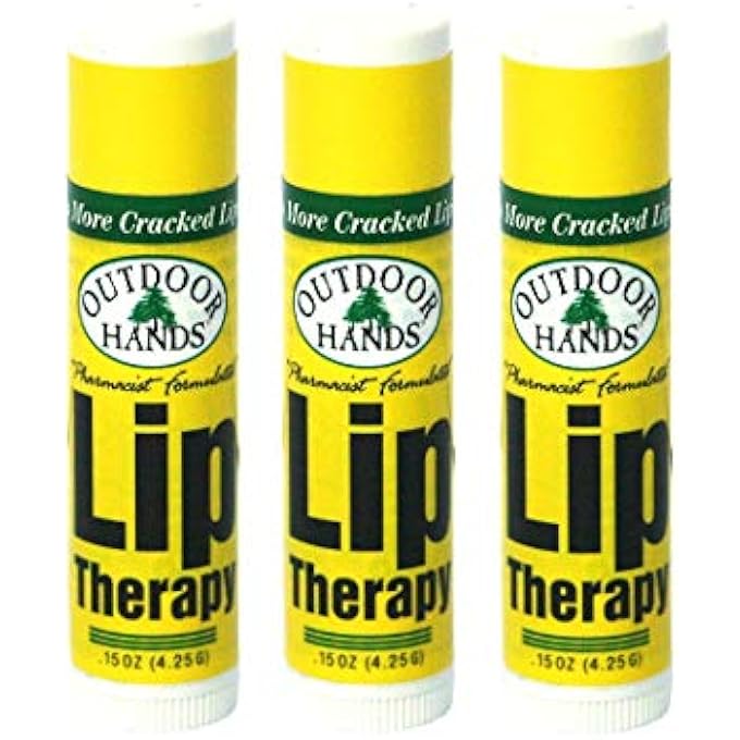 LIP THERAPY, SHEA BUTTER, COCONUT OIL & BLACKBERRY SEED OIL - THREE PACK